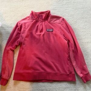 Men’s Pinkish Red Striped Sweater